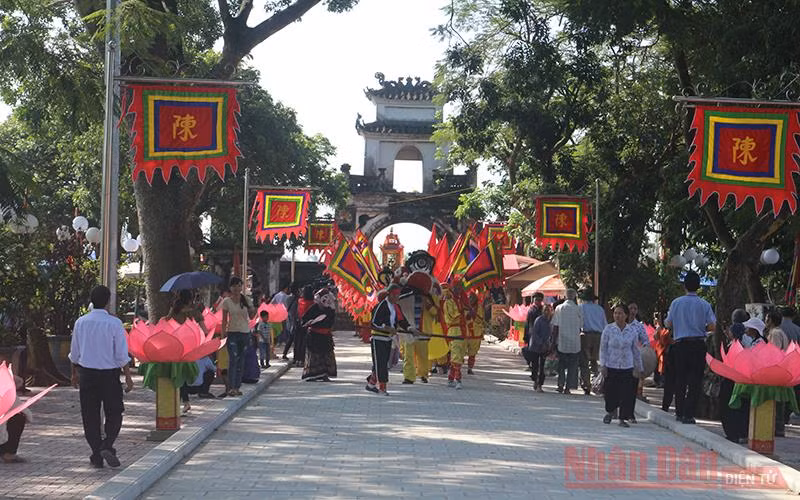 Đền Trần Thương, xã Trần Hưng Đạo, huyện Lý Nhân, tỉnh Hà Nam. (Ảnh: NDĐT)