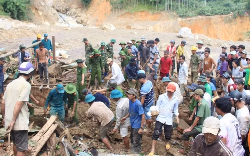 Thành lập trạm thông tin liên lạc cấp chỉ huy tại Trà Leng, huyện Nam Trà My -0