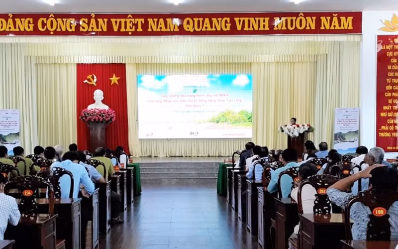 Lễ khởi động Dự án “Tăng cường khả năng thích ứng với biến đổi khí hậu của cộng đồng ven biển đồng bằng sông Cửu Long".