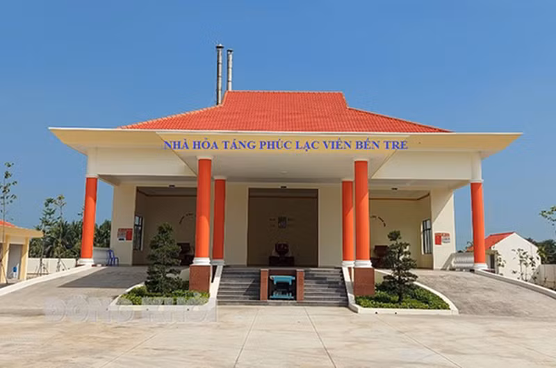 Nhà hỏa táng An Lạc Viên ở Bến Tre. (Ảnh: baodongkhoi.vn)