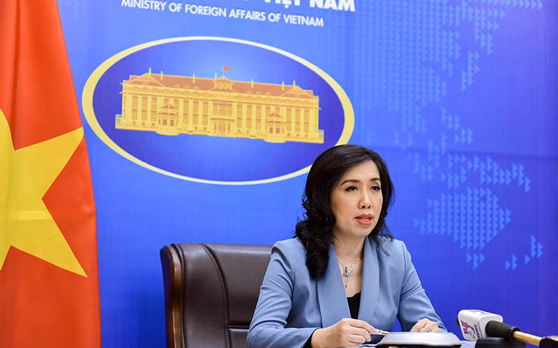 Người phát ngôn Bộ Ngoại giao Lê Thị Thu Hằng.