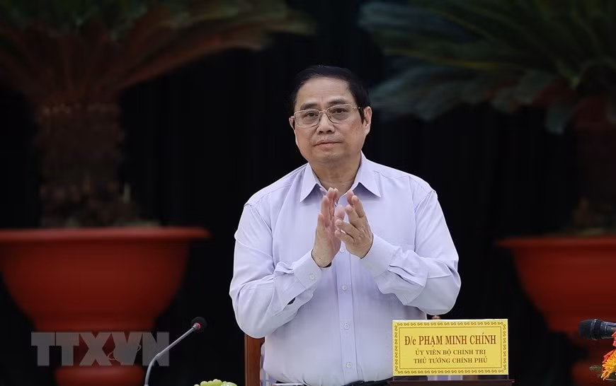 Hình ảnh Thủ tướng làm việc với lãnh đạo chủ chốt tỉnh Ninh Thuận -0