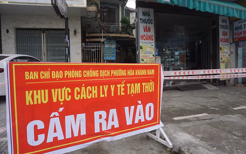 Phường Hoà Khánh Nam, quận Liên Chiểu là một trong hai điểm nóng ghi nhận nhiều ca mắc Covid-19 trong cộng đồng.