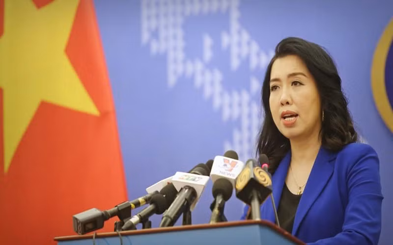 Người phát ngôn Bộ Ngoại giao Lê Thị Thu Hằng.