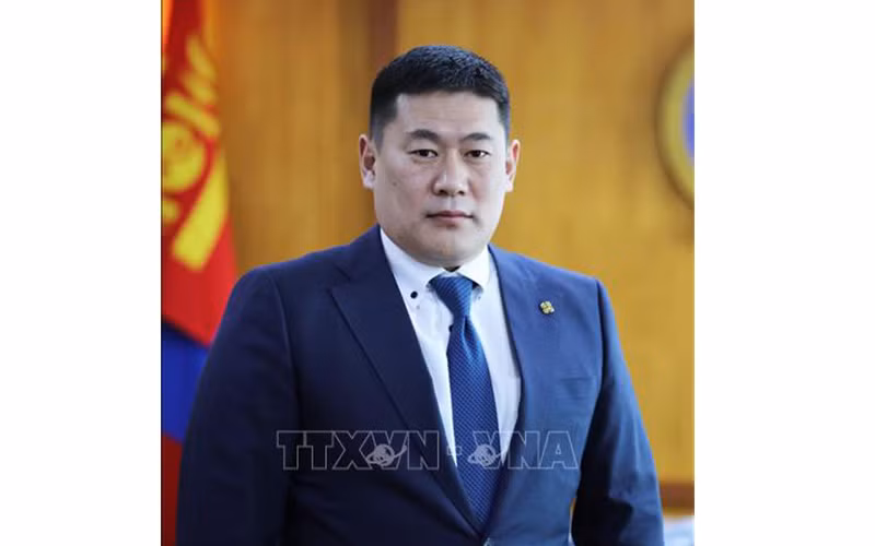 Ngài Luvsannamsrain Oyun-Erdene, Thủ tướng Mông Cổ được bầu làm Chủ tịch Đảng Nhân dân Mông Cổ. (Ảnh: TTXVN)