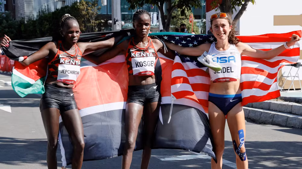 Kenya thống trị đường chạy marathon nữ -0