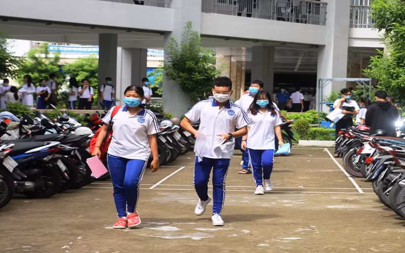 Thí sinh tỉnh An Giang trong Kỳ tốt nghiệp THPT 2020.