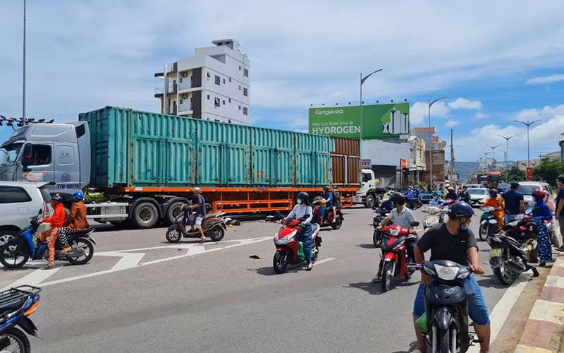 Hiện trường vụ tai nạn.