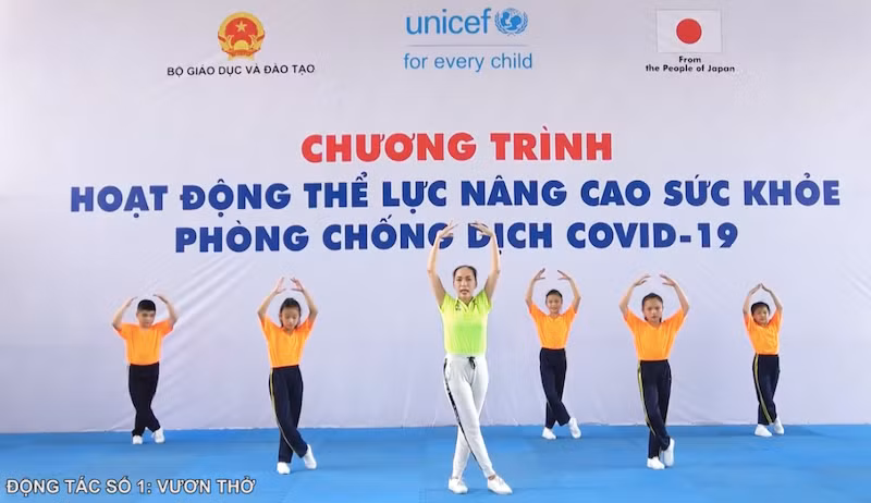 5 bài tập thể dục cho học sinh nâng cao sức khoẻ phòng chống Covid-19