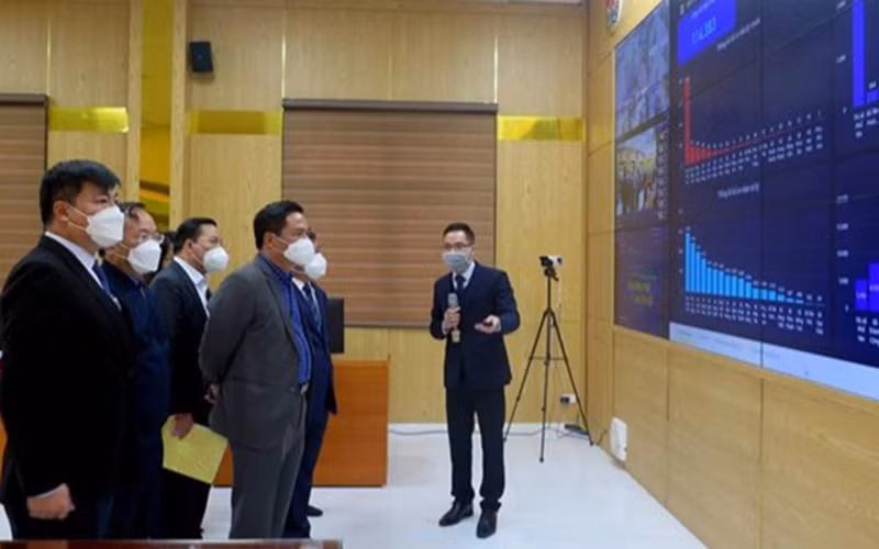 Trung tâm điều hành thông minh thị xã Phổ Yên chính thức vận hành.