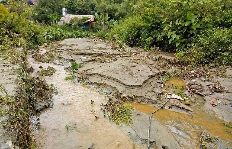 Mưa lớn gây nhiều thiệt hại ở Lào Cai -0