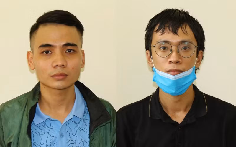 Hai đối tượng Lương Minh Ngọc và Nguyễn Thái Quý.