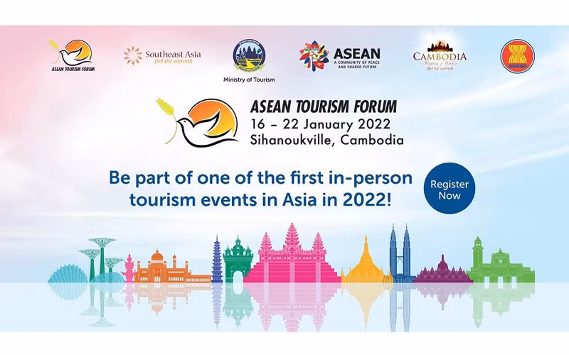 Diễn đàn Du lịch ASEAN (ATF) năm 2022 với chủ đề “Một cộng đồng vì hòa bình và tương lai chung” tại Sihanoukville, Campuchia. 