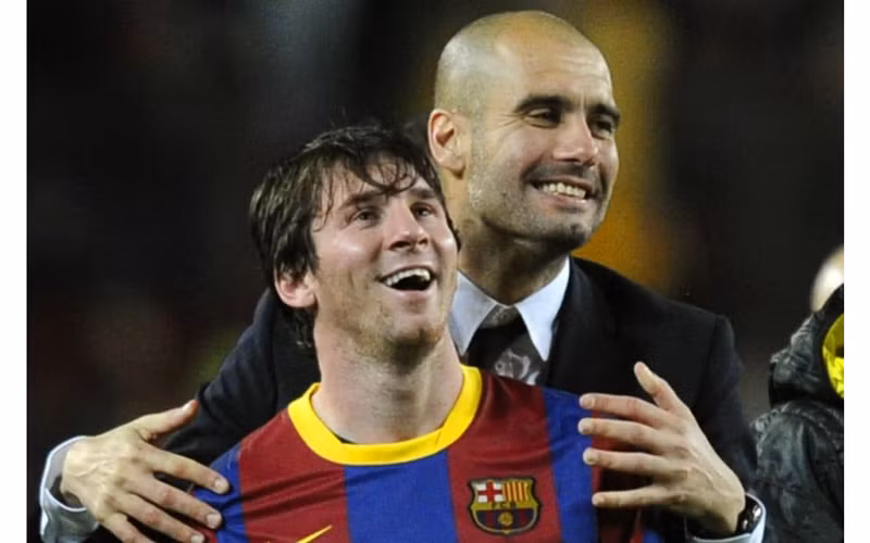 Pep Guardiola và Lionel Messi trong đêm đăng quang Champions League 2010/11. (Ảnh: Getty Images) 