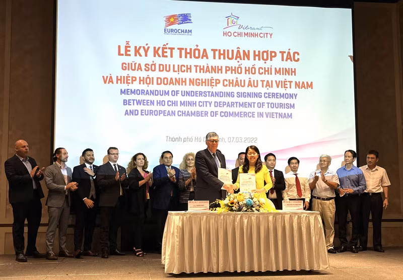 Sở Du lịch Thành phố Hồ Chí Minh và EuroCham ký kết hợp tác.