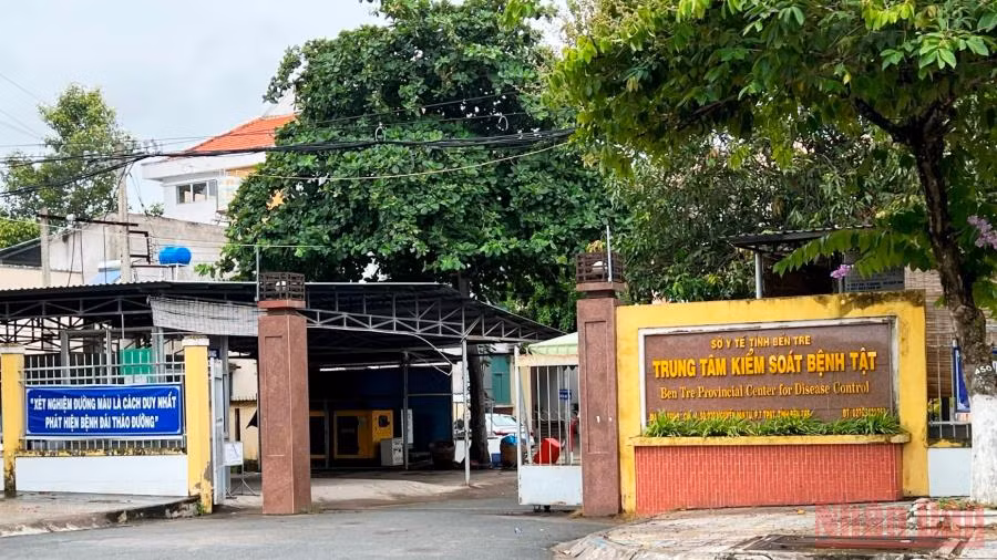 Trụ sở Trung tâm Kiểm soát bệnh tật tỉnh Bến Tre.