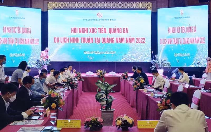 Hội nghị xúc tiến, quảng bá du lịch Ninh Thuận tại Quảng Nam năm 2022.