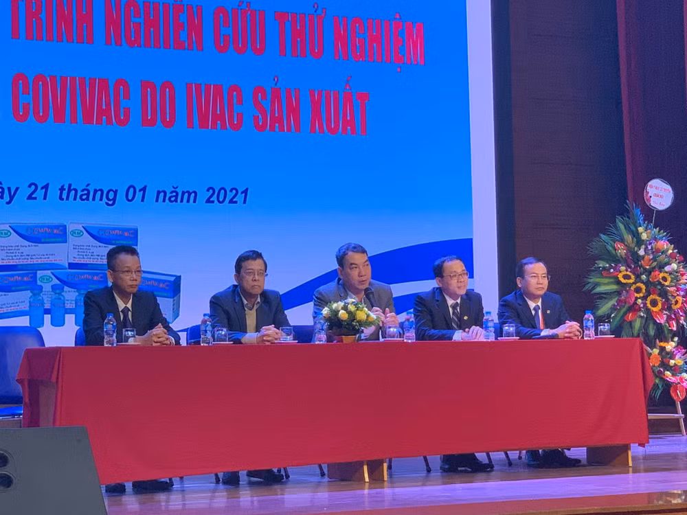 Lễ khởi động thử nghiệm giai đoạn 1 vaccine COVIVAC được diễn ra sáng nay tại Trường Đại học Y Hà Nội.