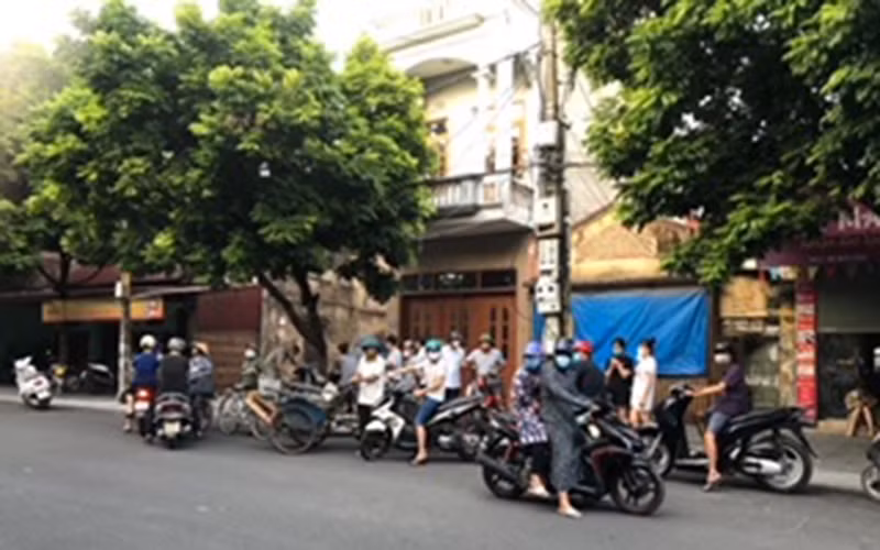 Hiện trường nơi nạn nhân bị đâm trọng thương dẫn đến tử vong.