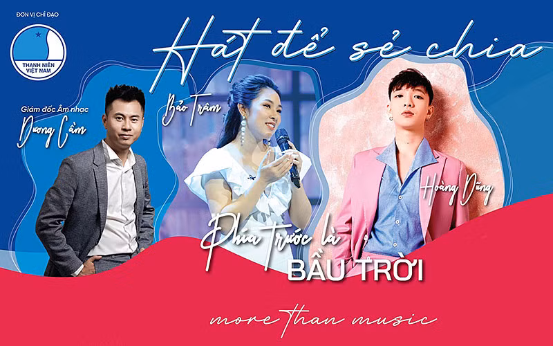 Các nghệ sĩ trẻ tham gia Chương trình “Sing for life, Sing for love - Hát để sẻ chia”.