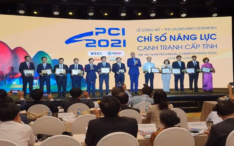 Lễ công bố chỉ số năng lực cạnh tranhh cấp tỉnh.
