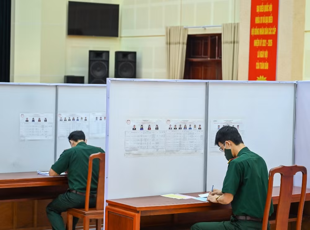 Hơn 3.200 cử tri tiến hành bầu cử sớm tại Bắc Ninh -0