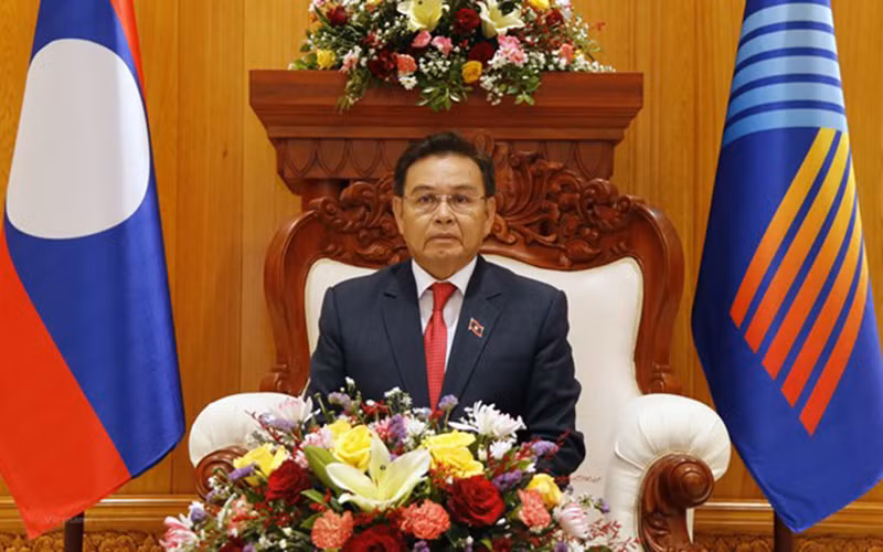 Chủ tịch Quốc hội Lào Saysomphone Phomvihane. (Ảnh: Vietnam+)