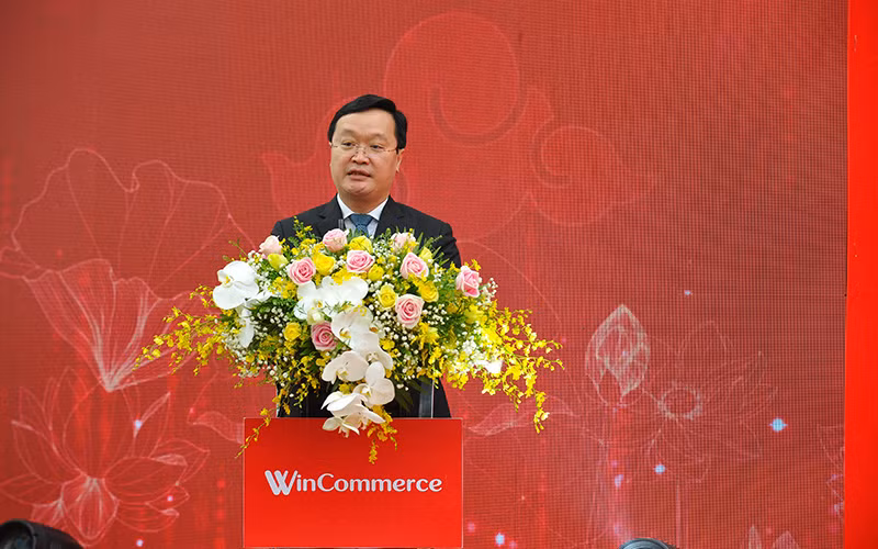 Ông Nguyễn Đức Trung, Chủ tịch Ủy ban nhân dân tỉnh Nghệ An phát biểu tại sự kiện.