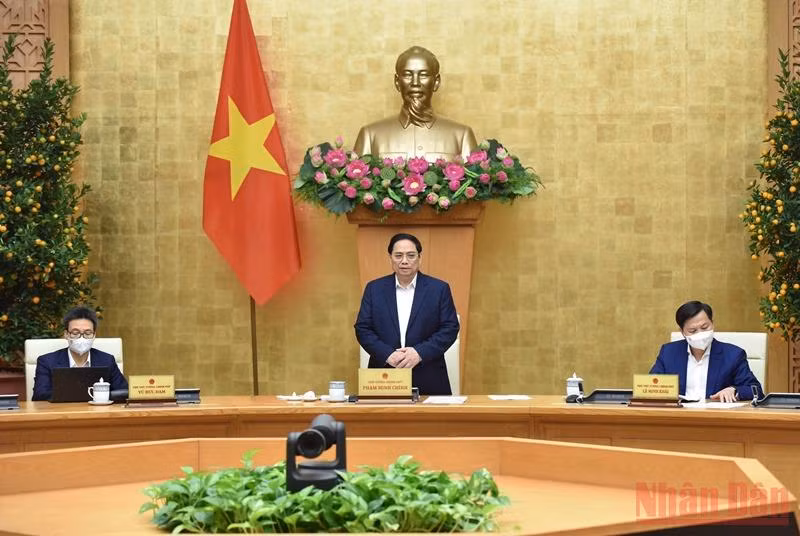 Thủ tướng Phạm Minh Chính chủ trì phiên họp Chính phủ thường kỳ tháng 1.