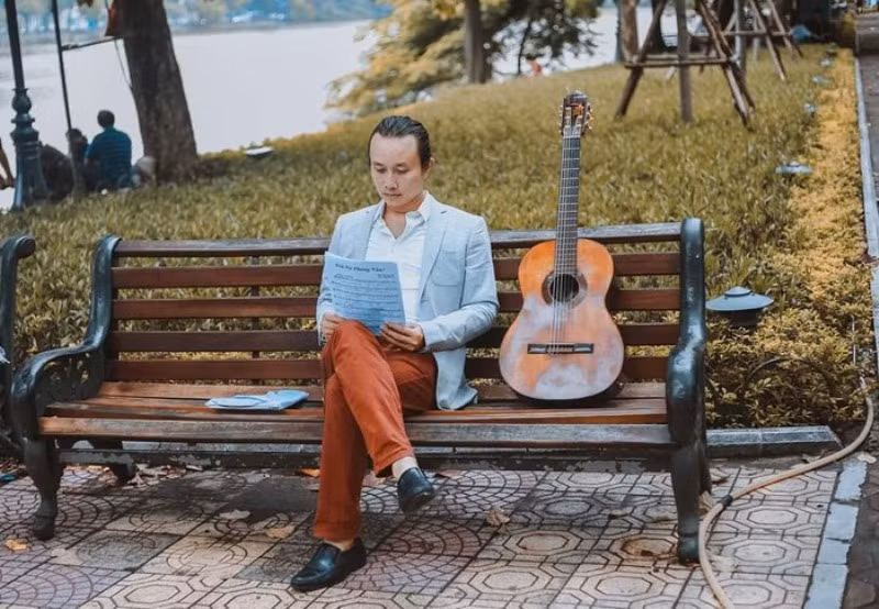 Nhạc sĩ trẻ Trần Quang Sơn.
