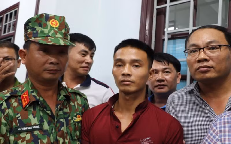 Đối tượng Triệu Quân Sự trong lần trốn khỏi nơi giam giữ và bị bắt giữ.