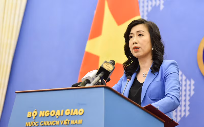 Người phát ngôn Bộ Ngoại giao Việt Nam Lê Thị Thu Hằng.