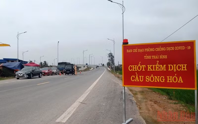Thái Bình tiếp tục siết chặt người vào địa bàn thông qua 7 chốt kiểm soát liên ngành ở cửa ngõ.