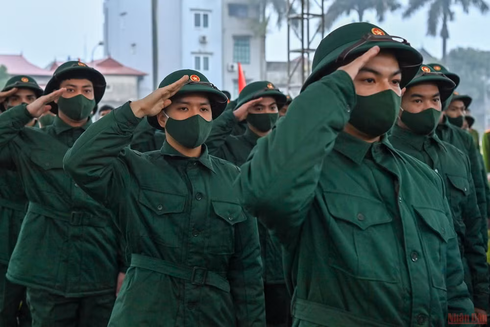30 quận huyện, thị xã Hà Nội tổ chức lễ giao nhận quân năm 2022 -0