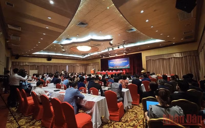 Hội thảo Cơ hội hợp tác và kết nối doanh nghiệp logistics Việt Nam-Campuchia. (Ảnh: Nguyễn Hiệp)