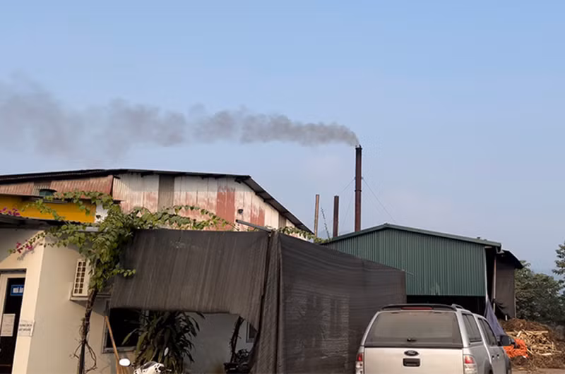 Công ty Cổ phần Chế biến và Xuất nhập khẩu gỗ Việt Ý vẫn hoạt động bất chấp yêu cầu của Sở Tài nguyên và Môi trường tỉnh Tuyên Quang.