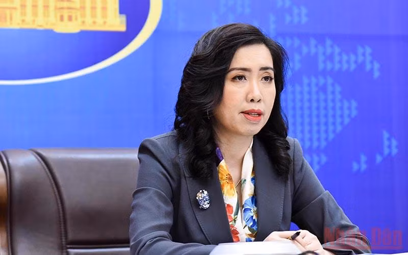 Người phát ngôn Bộ Ngoại giao Lê Thị Thu Hằng.