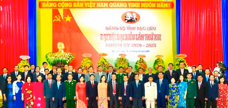 Ban Chấp hành Đảng bộ tỉnh Bạc Liêu nhiệm kỳ 2020 - 2025.