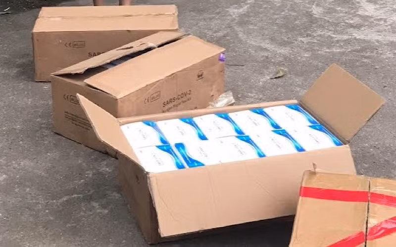 Số kit test Covid-19 nhập lậu bị cơ quan Công an thu giữ