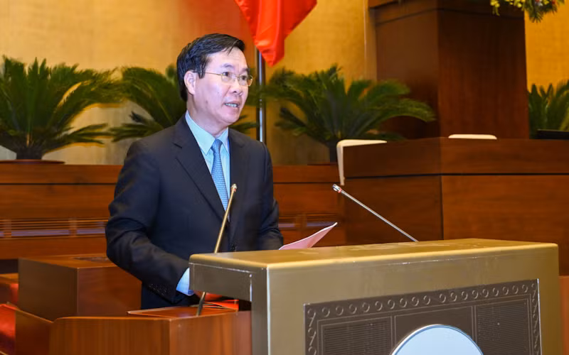 Đồng chí Võ Văn Thưởng phát biểu khai mạc hội nghị. (Ảnh: Duy Linh)