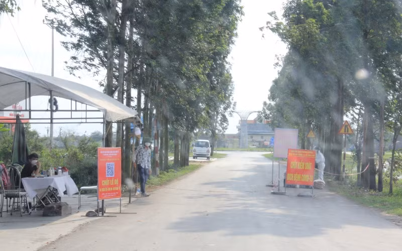 Điểm dịch xã Kim Đính, huyện Kim Thành (Hải Dương).