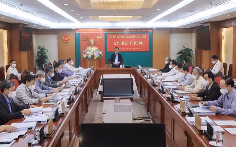 Quang cảnh Kỳ họp thứ 8 của Ủy ban Kiểm tra Trung ương từ ngày 2 đến 4/11/2021.