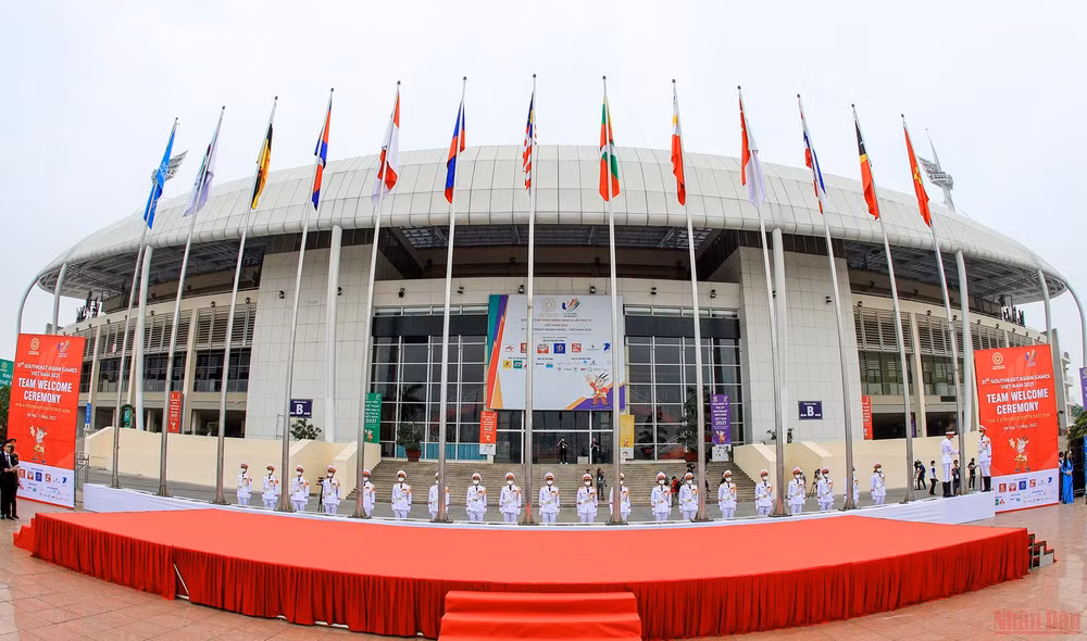 Cận cảnh lễ thượng cờ các Đoàn thể thao dự SEA Games 31 -0