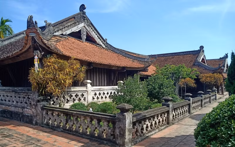 Chùa Keo Thái Bình gồm 17 công trình, với 128 gian phân bố trên diện tích hơn 2.000 m2.