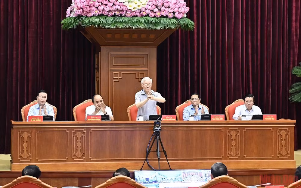 Hình ảnh Hội nghị toàn quốc tổng kết 10 năm công tác phòng, chống tham nhũng, tiêu cực -4
