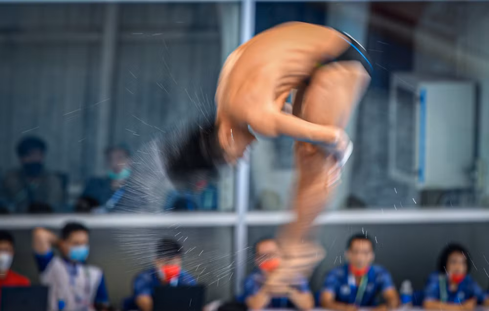 Ảnh đẹp SEA Games 31: Những hình ảnh ấn tượng môn nhảy cầu tại SEA Games 31 -0