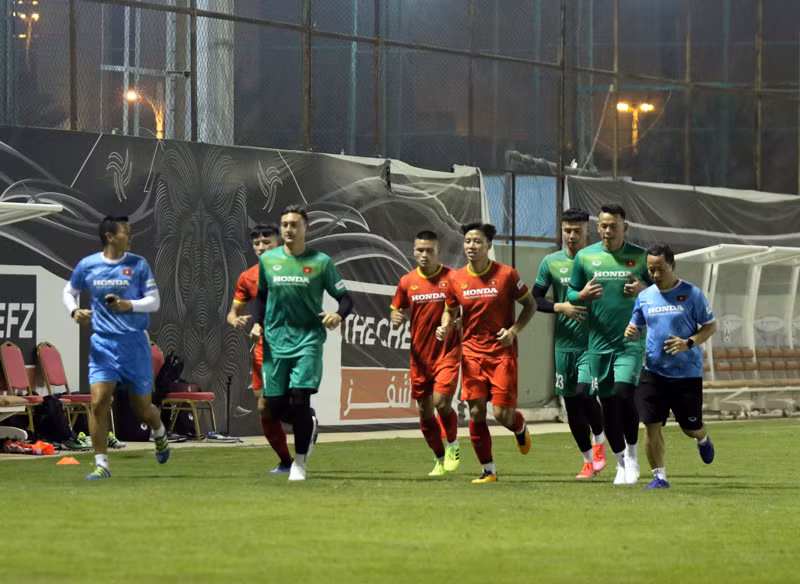 Đội tuyển Việt Nam trong buổi tập đầu tiên tại Saudi Arabia -0