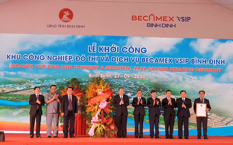 Khởi công Khu công nghiệp Becamex VSIP Bình Định