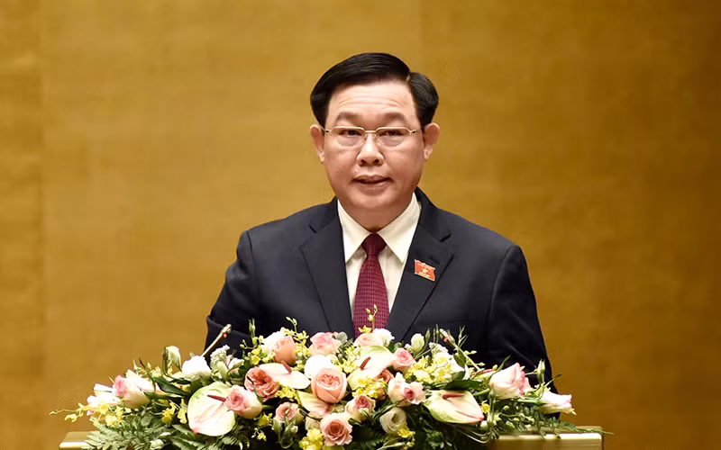 Chủ tịch Quốc hội Vương Đình Huệ. Ảnh: TRẦN HẢI