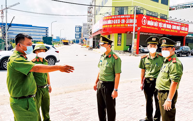 Triển khai phòng, chống dịch Covid-19 tại tỉnh Bắc Giang. Ảnh | ĐẶNG GIANG